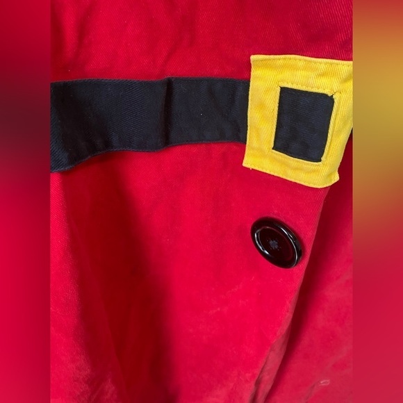 Vintage 2003 Mrs. Claus Santa Red Suede Apron - Picture 2 of 8